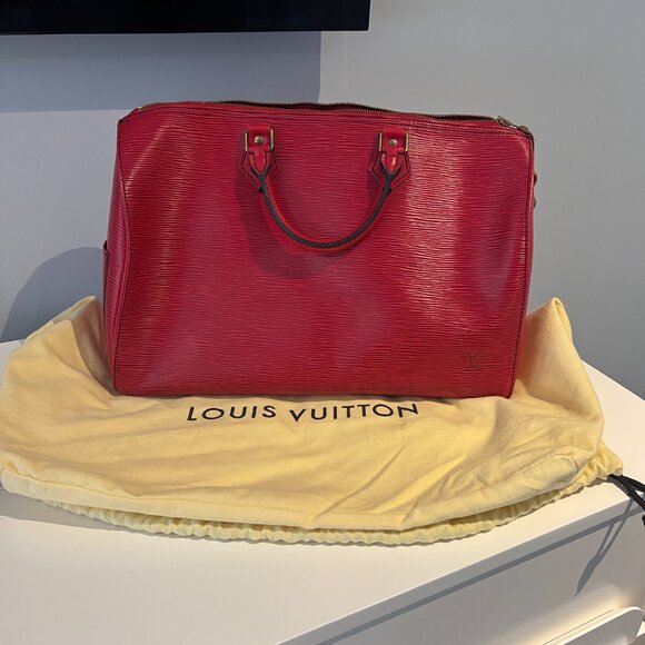 Louis Vuitton - Red Speedy - Picture 2 of 9